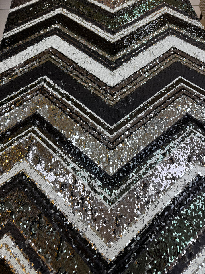 Italian Luxury Hand-Beaded Haute Couture Fabric (1 Piece = 2 Meter)