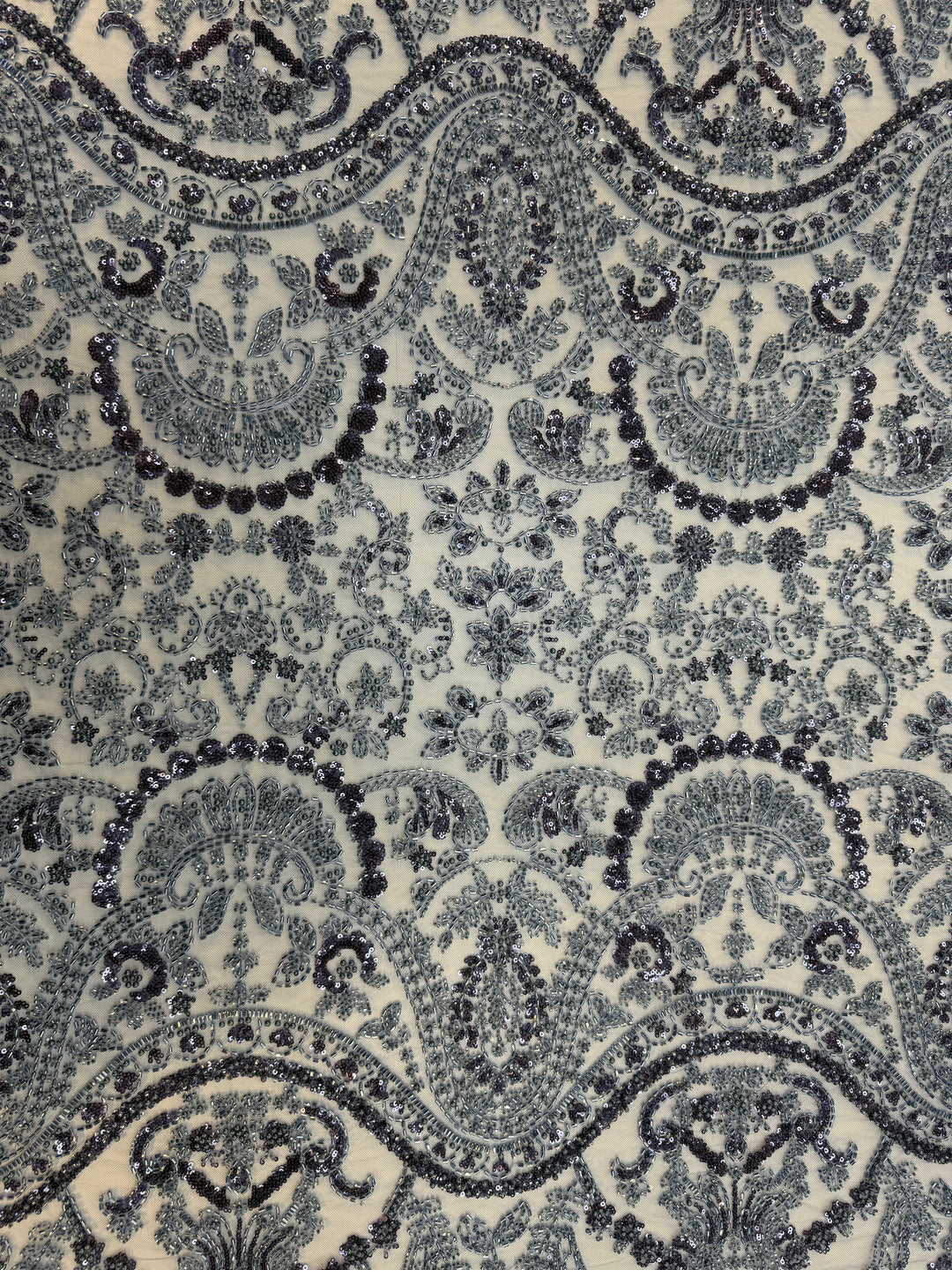 Luxury Stone & Sequin Beaded Lace