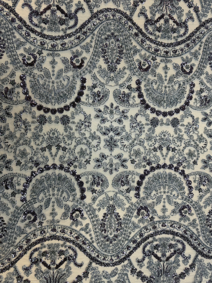 Luxury Stone & Sequin Beaded Lace