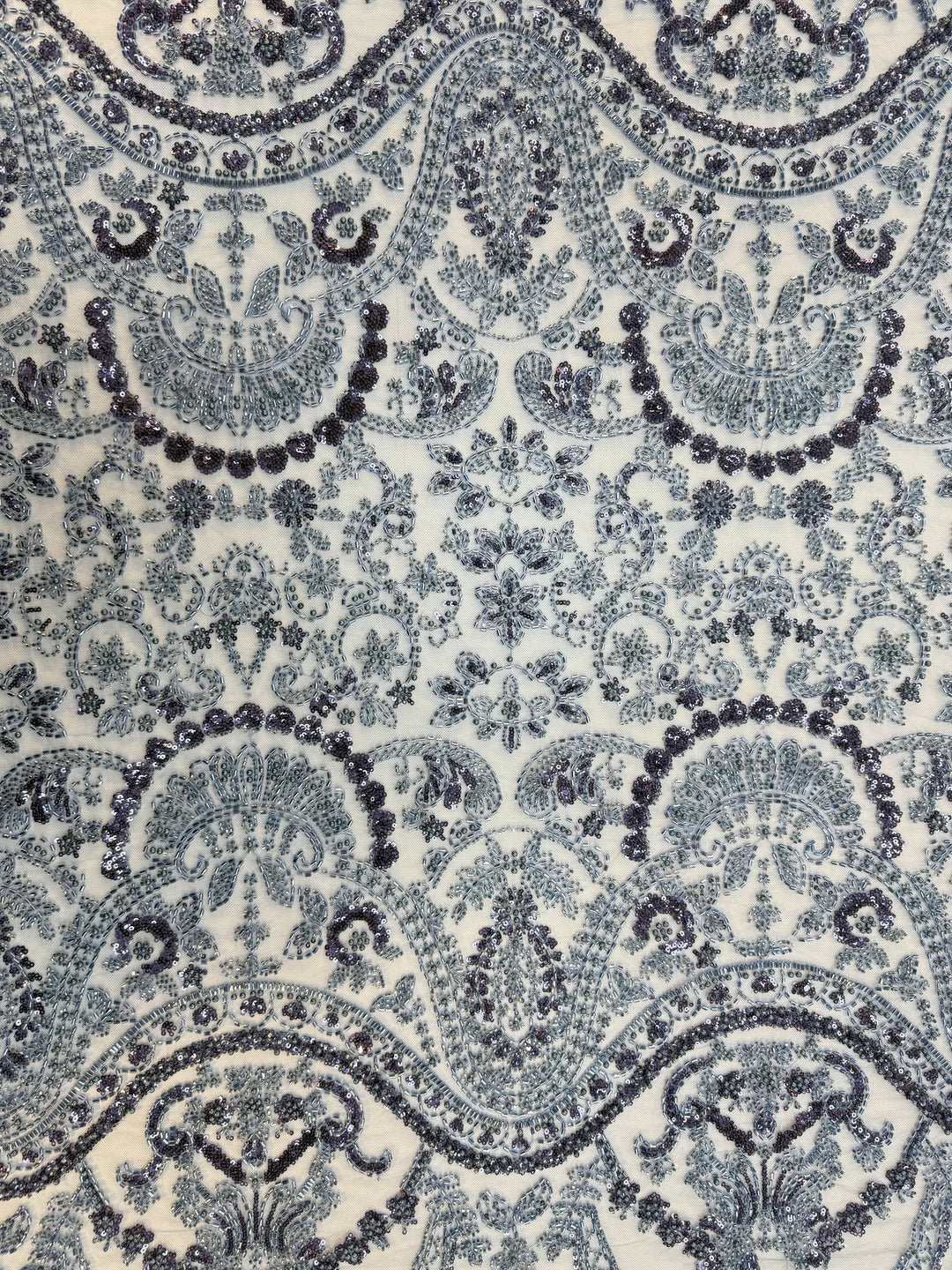 Luxury Stone & Sequin Beaded Lace