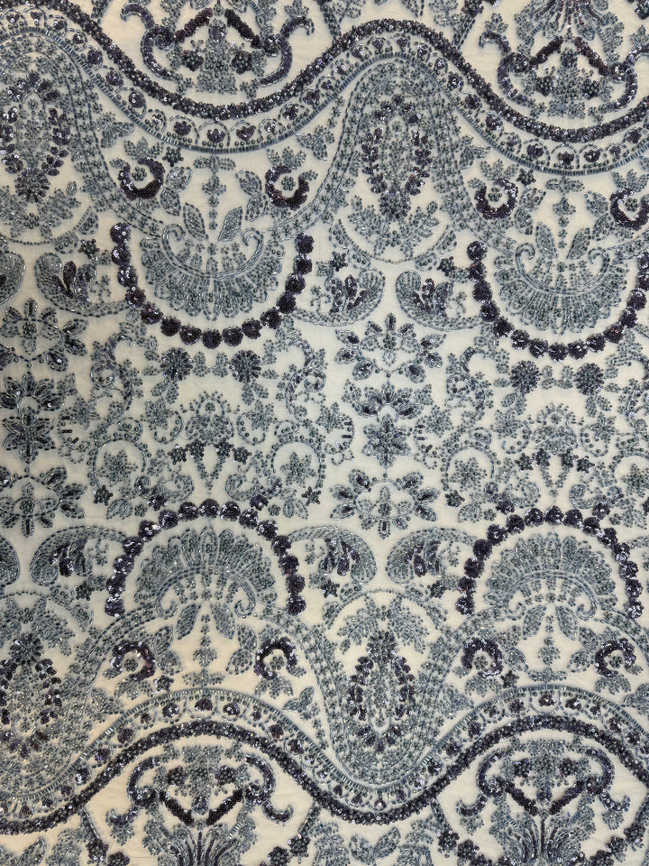 Luxury Stone & Sequin Beaded Lace