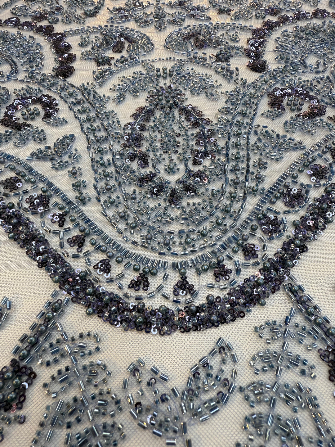 Luxury Stone & Sequin Beaded Lace
