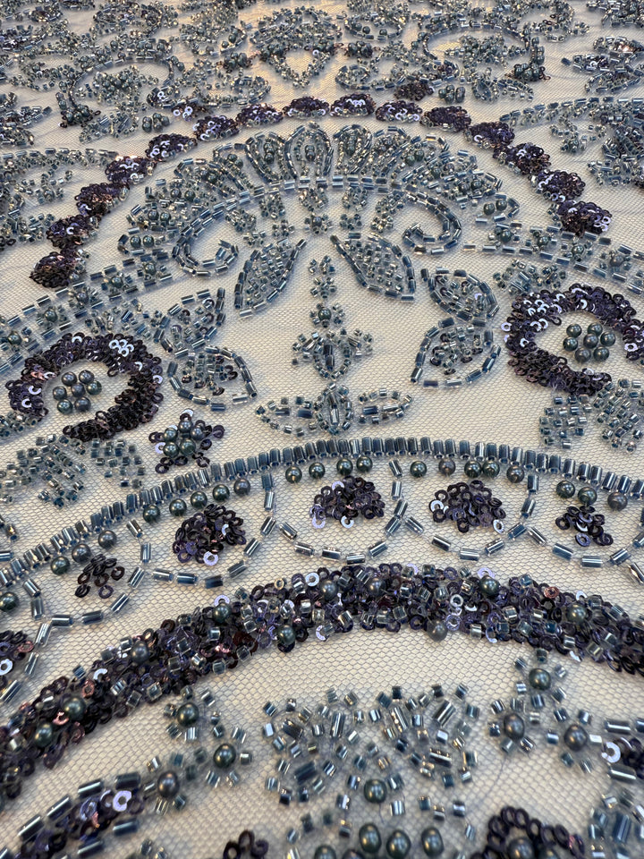 Luxury Stone & Sequin Beaded Lace