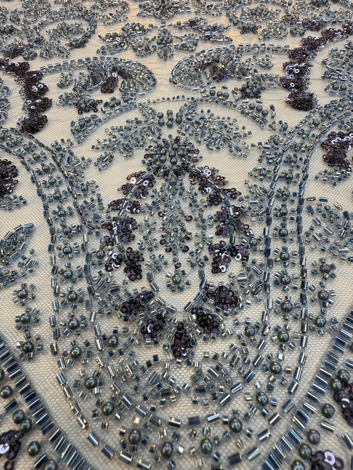 Luxury Stone & Sequin Beaded Lace