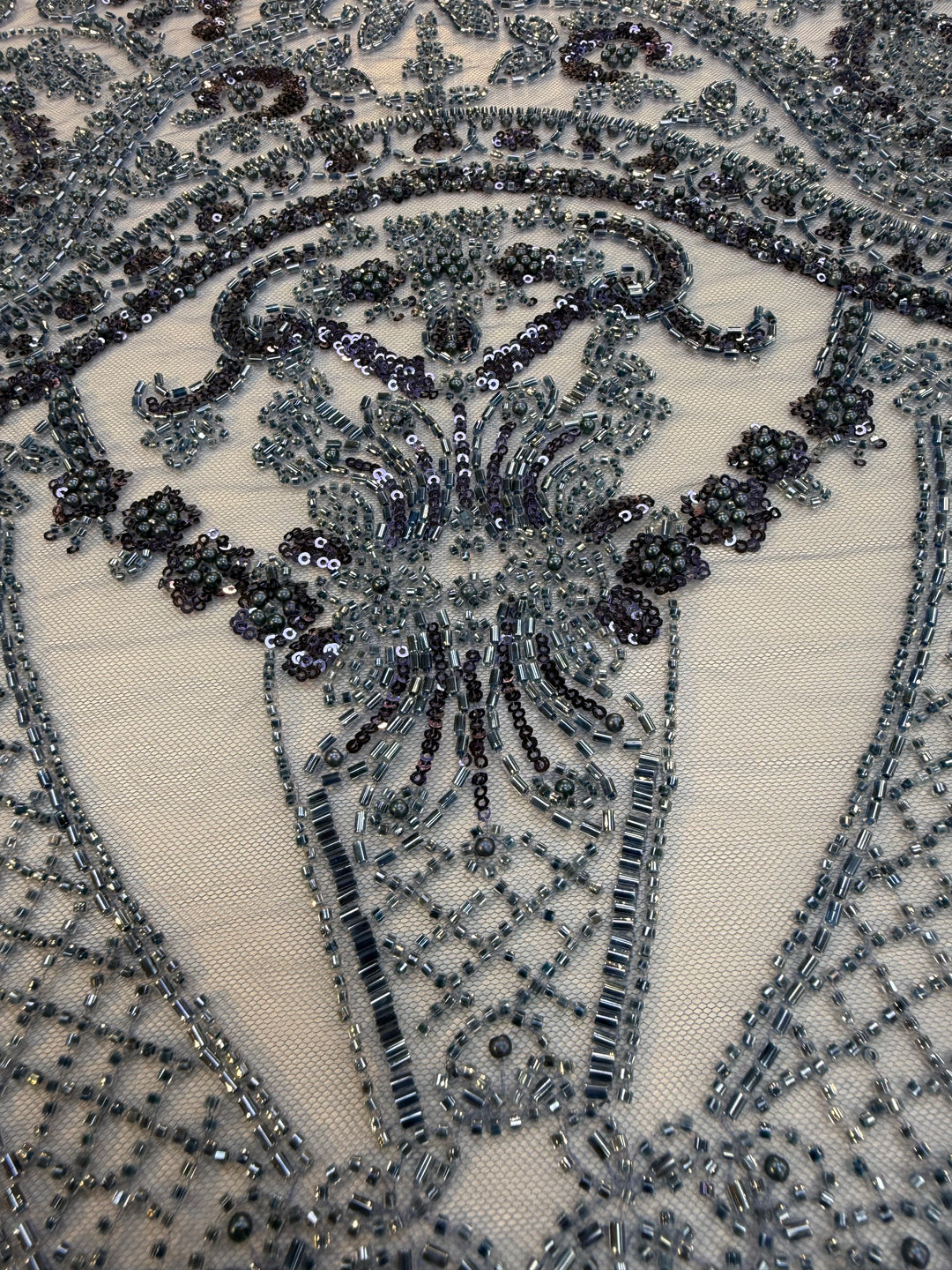 Luxury Stone & Sequin Beaded Lace