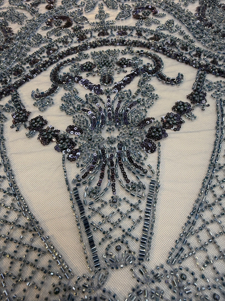 Luxury Stone & Sequin Beaded Lace