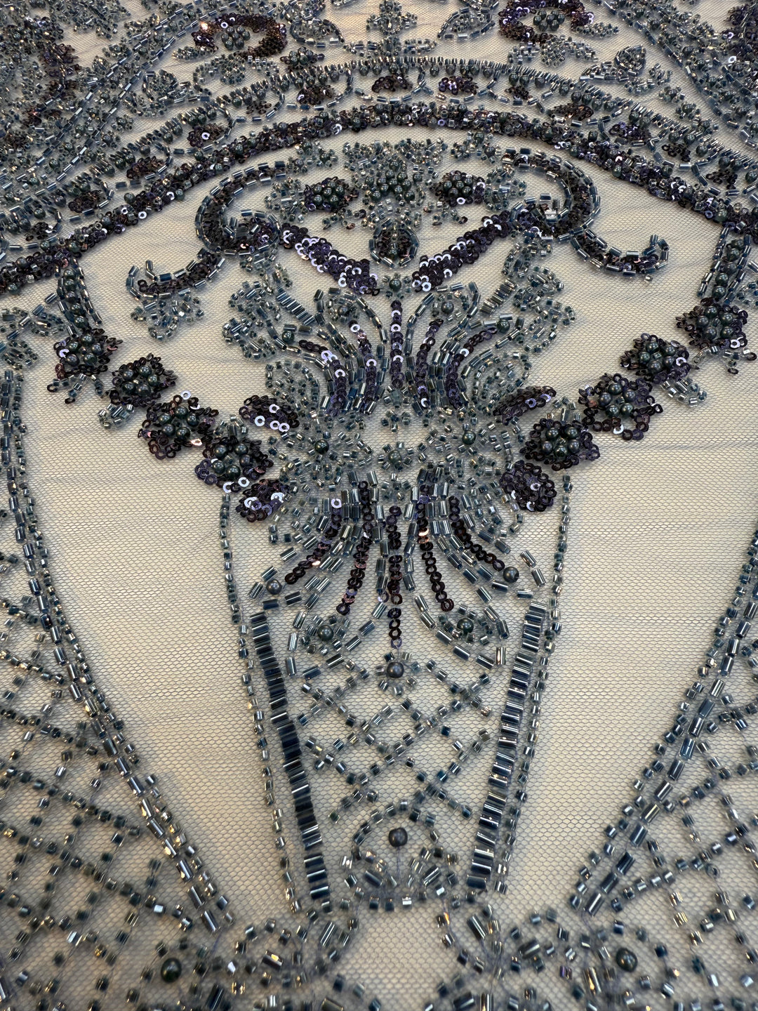 Luxury Stone & Sequin Beaded Lace
