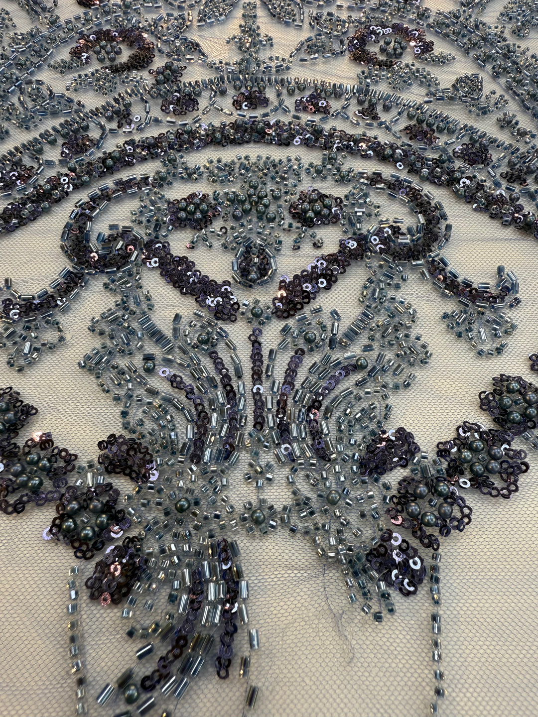 Luxury Stone & Sequin Beaded Lace