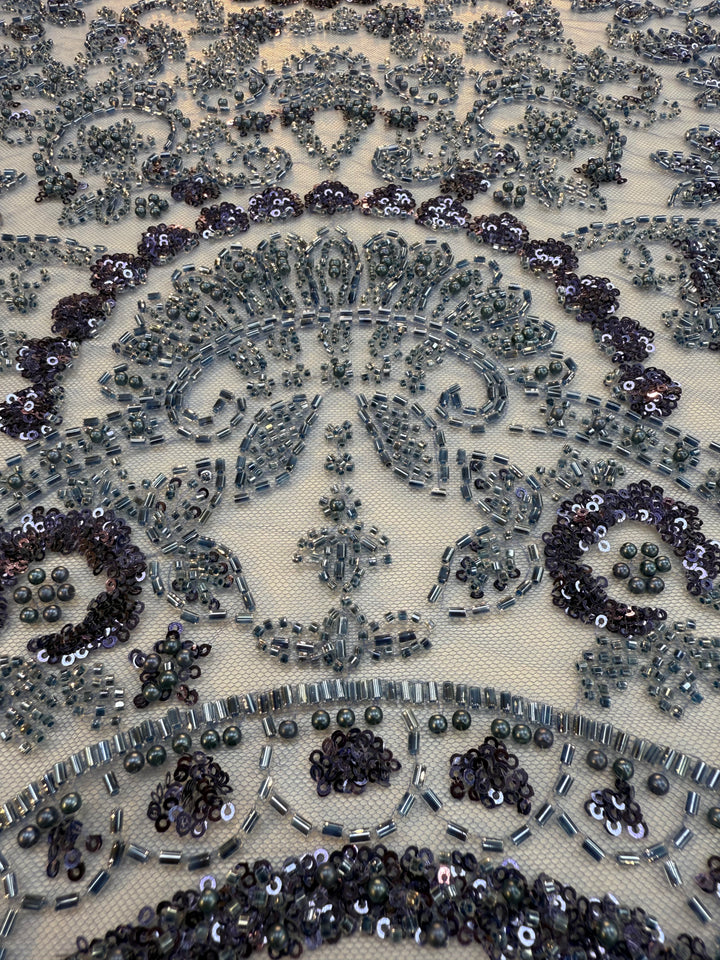 Luxury Stone & Sequin Beaded Lace
