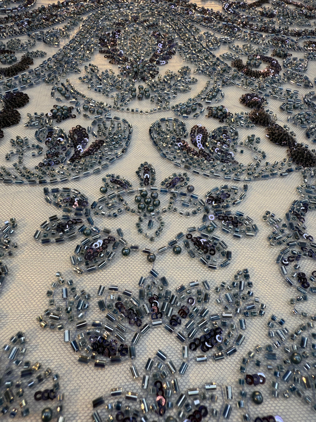 Luxury Stone & Sequin Beaded Lace