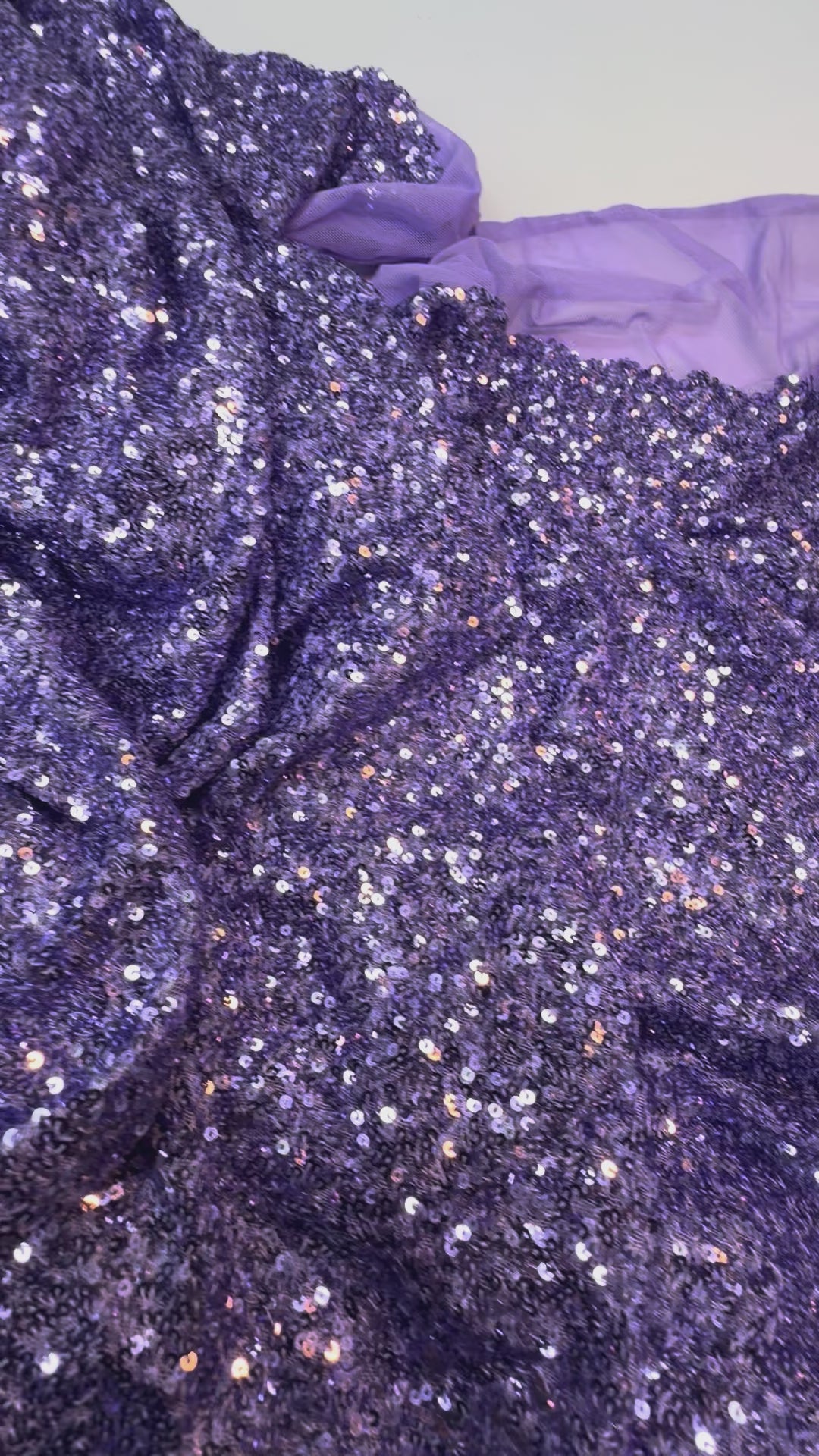 Purple Sequin Fabric