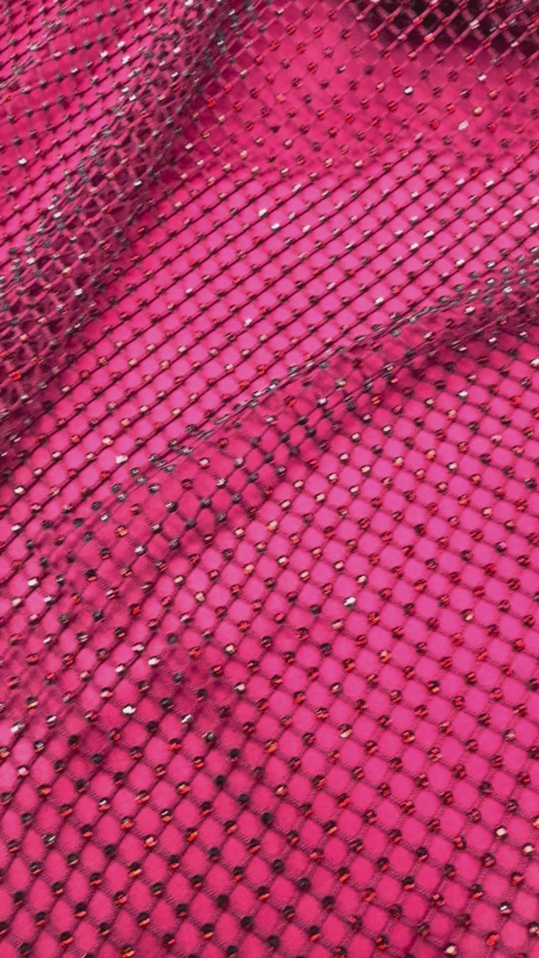 Crystal Fishnet Mesh in Deep Red (1 Piece = 2 Meter)