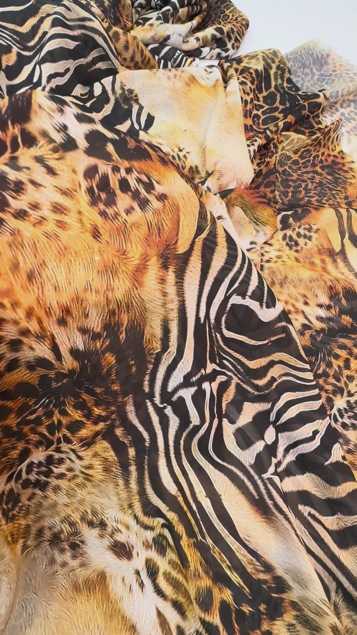 Flawy Animal Print Chiffon