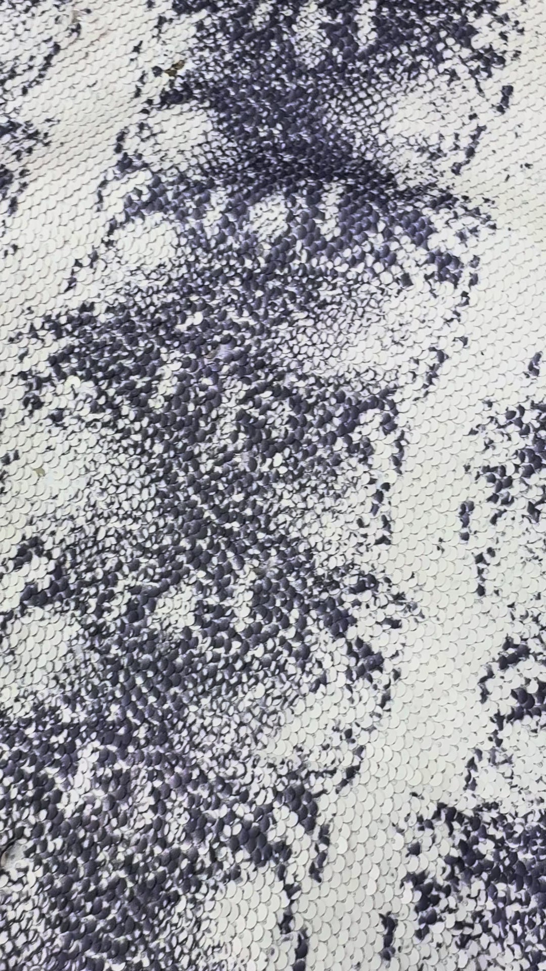Italian Catwalk Cream Python Sequin Fabric – Exotic Luxe with Metallic Depth