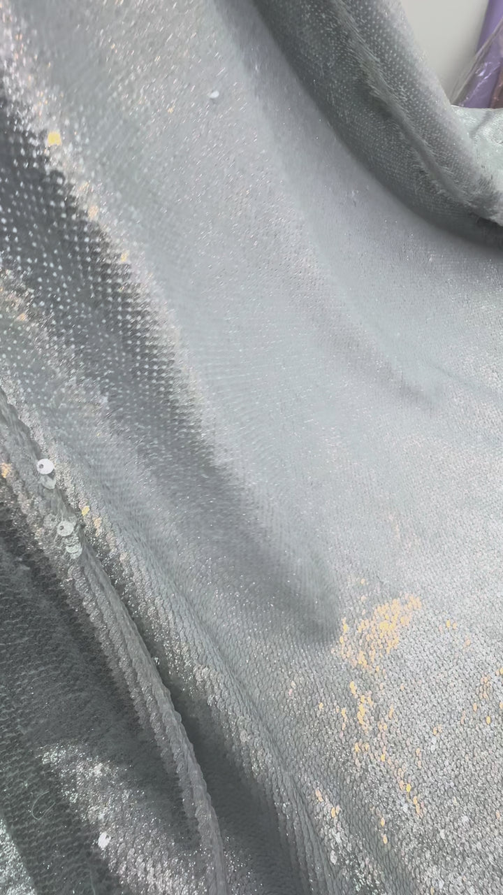 Italian Fabric - Glamour with Fluid Metallic Shine ( 1 Piece = 3 Meter)