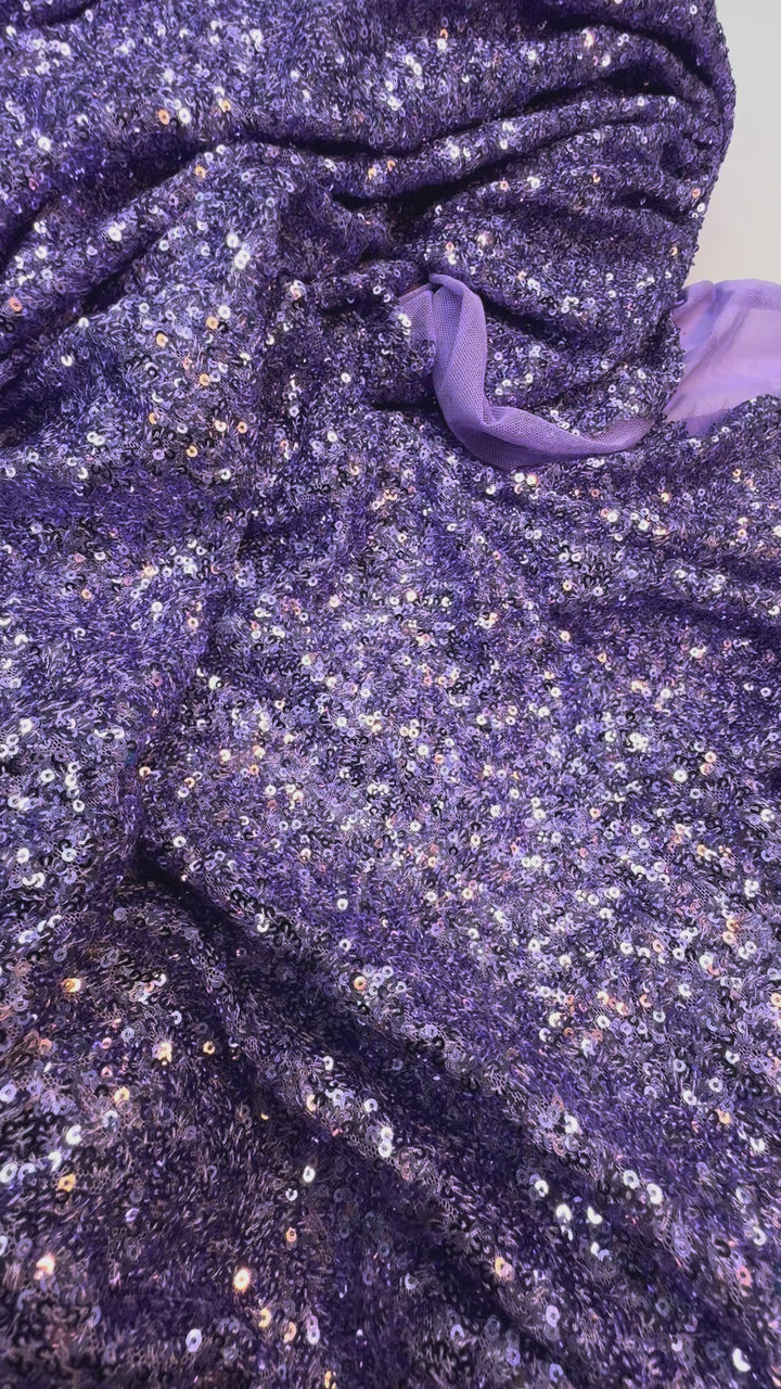 Purple Sequin Fabric