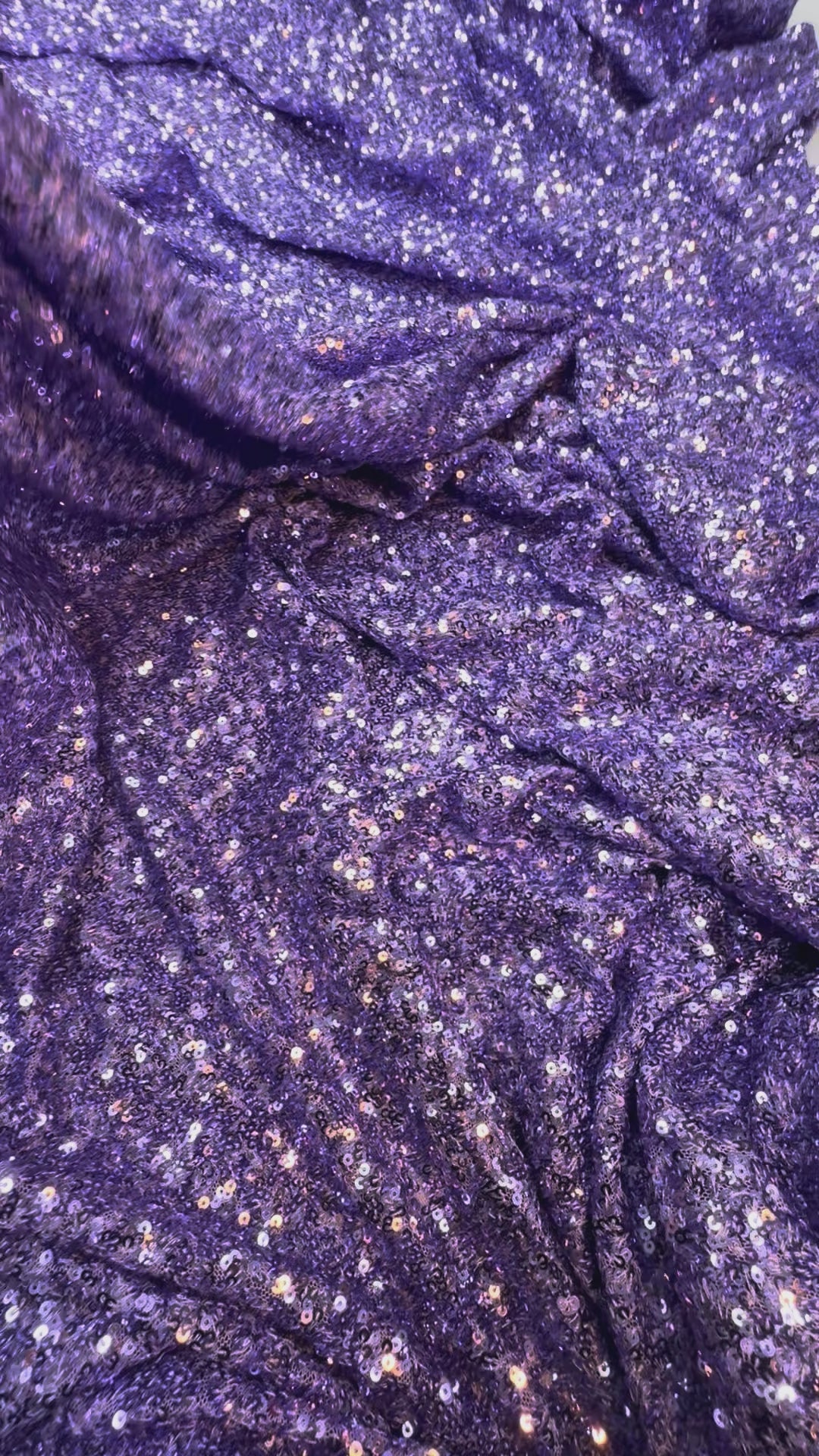 Purple Sequin Fabric