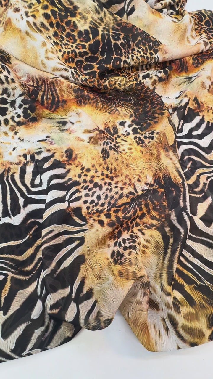 Flawy Animal Print Chiffon