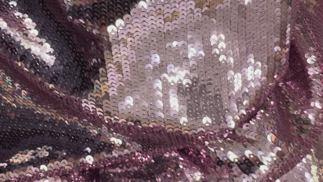 Italian Blush Pink Sequin Fabric – Soft Glamour with Metallic Radiance