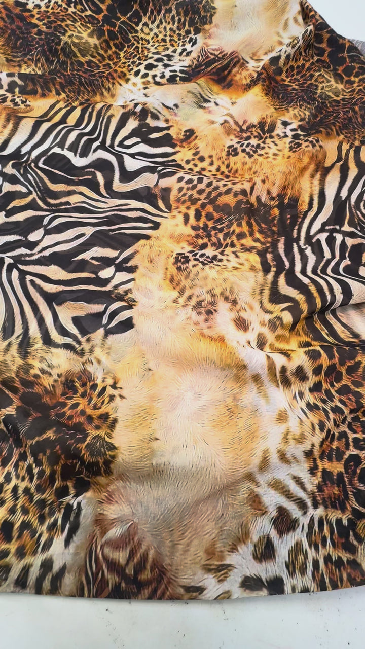 Flawy Animal Print Chiffon